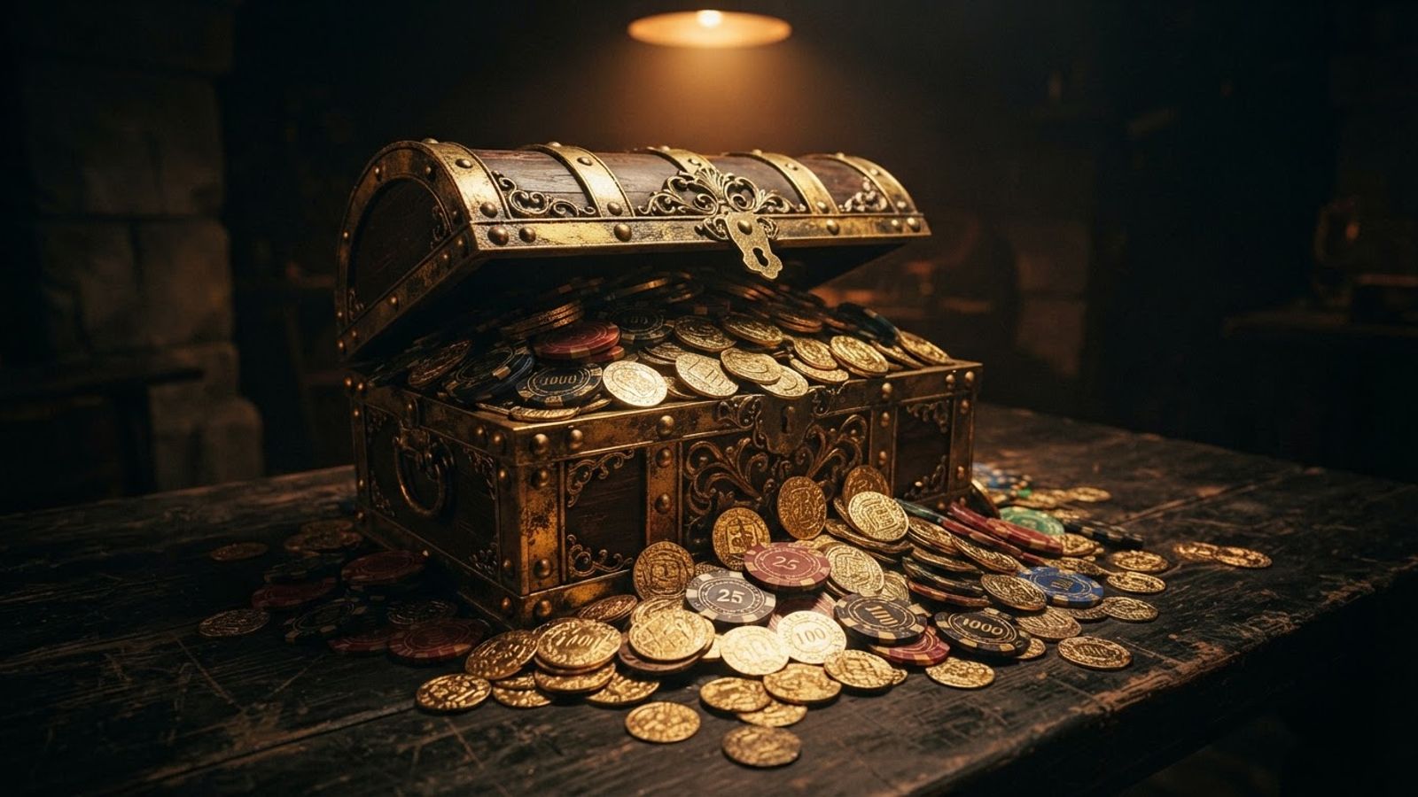 Bonus de bienvenue casino avec coffre doré
