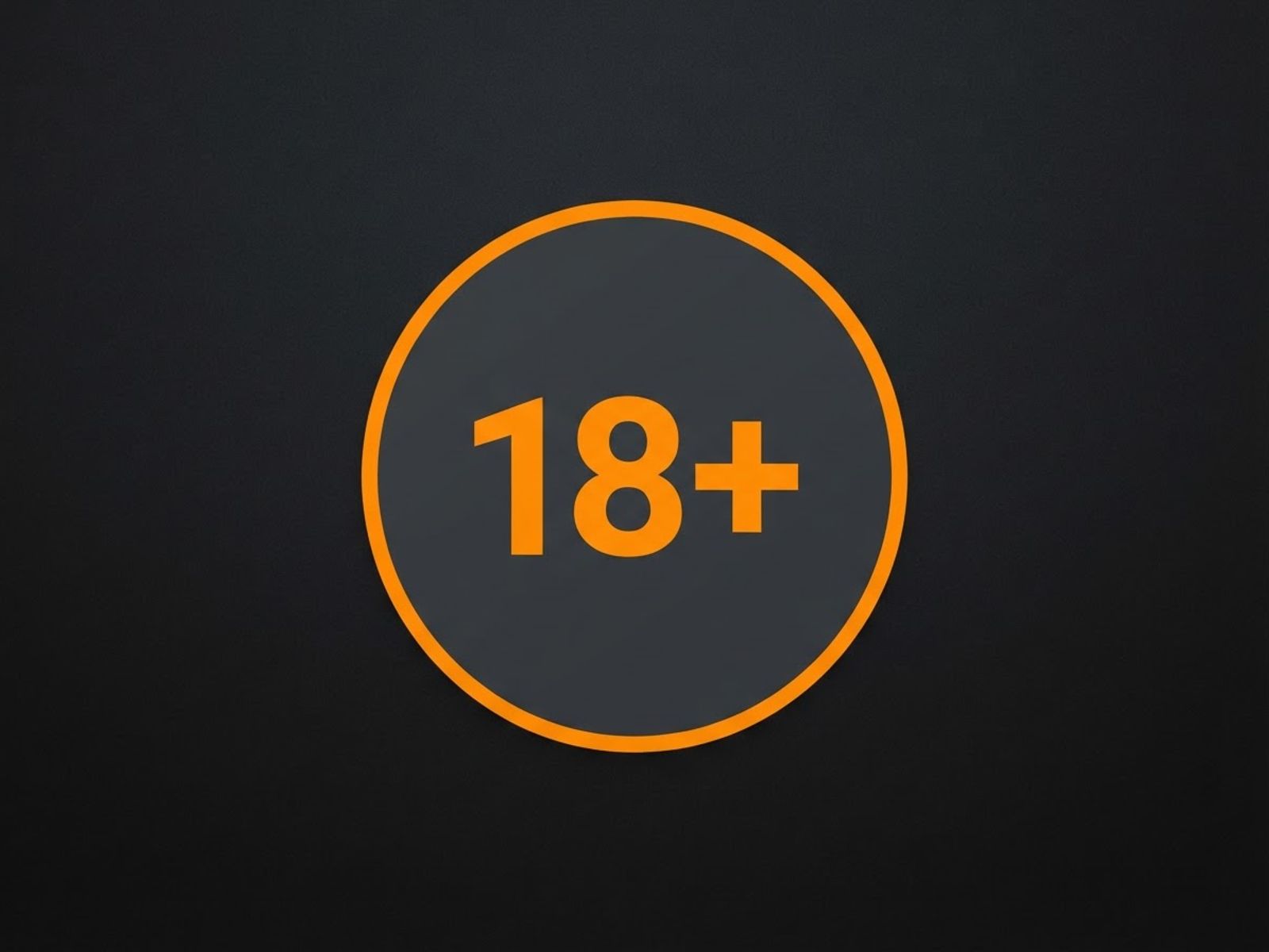Badge limite d'âge 18 plus